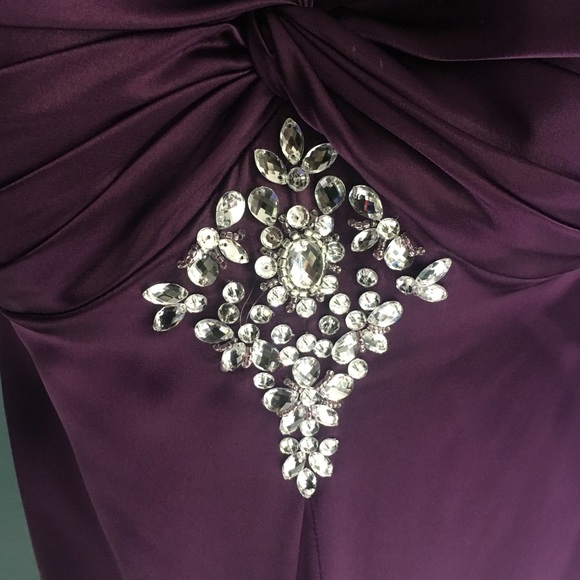 NWOT Silk Halter Prom Dress - Picture 5 of 7